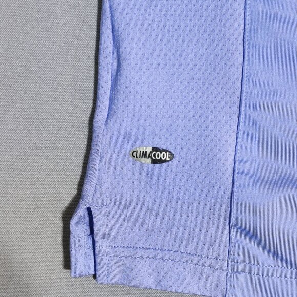 Adidas ClimaCool Active wear polo shirt women's M light purple short sleeve - Picture 9 of 13